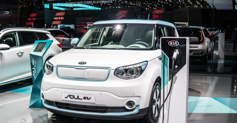 Kia Soul EV בתערוכת רכב