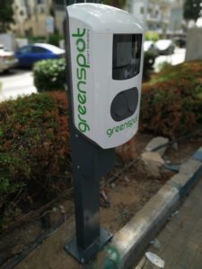 עמדת טעינה של רכב חשמלי של Greenspot