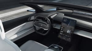 פנים הרכב של הפולסטאר O2 קונפסט חשמלי פנים הרכב של הפולסטאר O2 קונפסט חשמלי