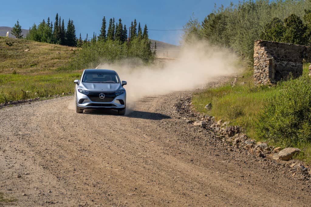 Press Test Drive EQS SUV, 2022, DenverPress Test Drive EQS SUV, 2022, Denver