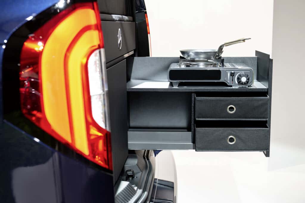 Der neue Small Van von Mercedes EQ mit Marco Polo ModulThe new Small Van from Mercedes EQ with Marco Polo Module