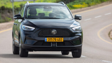 MG ZS EV החדשה בנסיעה בישראל