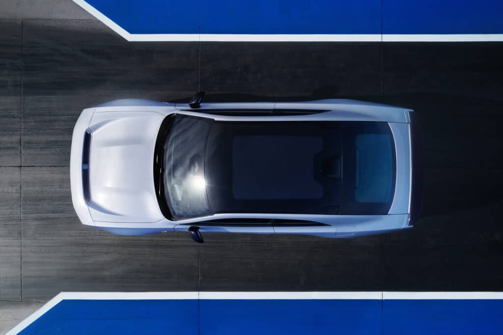The optional full-length glass roof of the all-new Dodge Charger