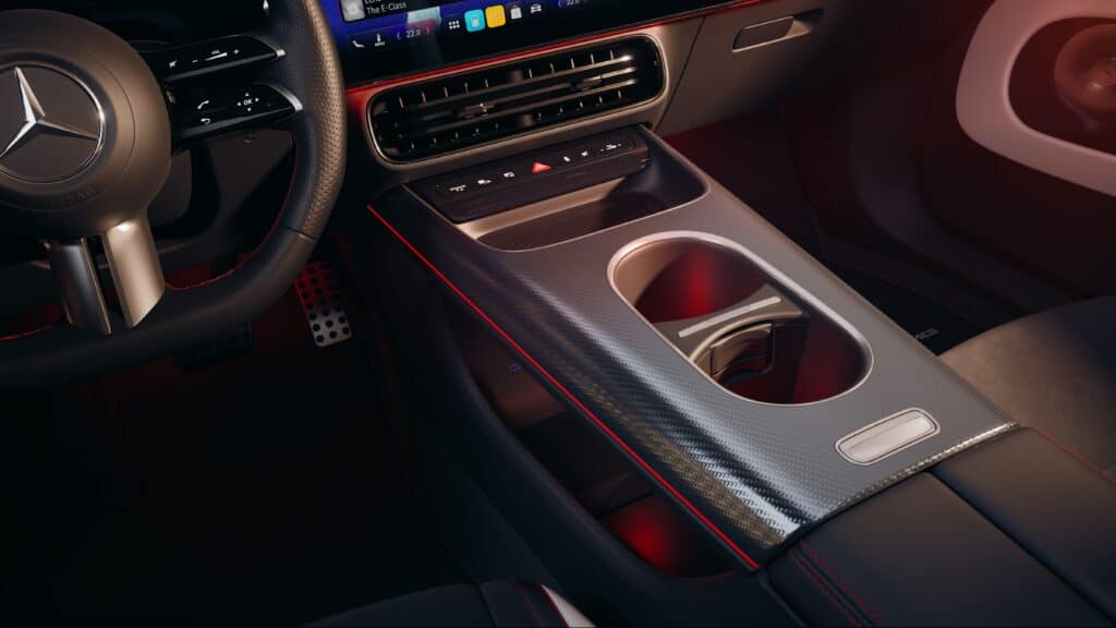 פנים הרכב של מרצדס CLA חשמלית