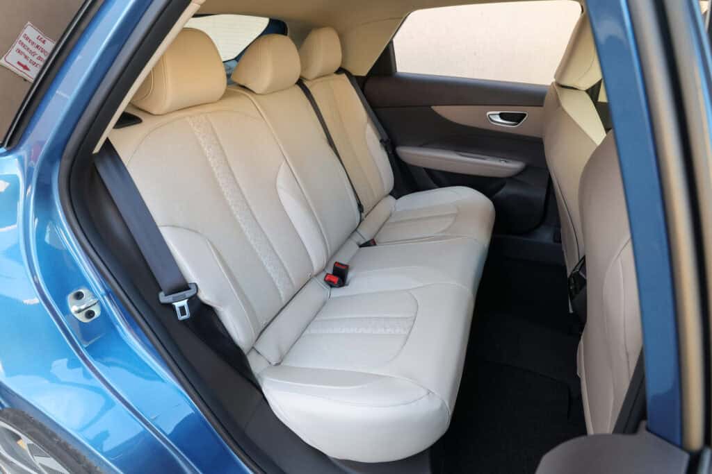 המושבים האחוריים של MG4