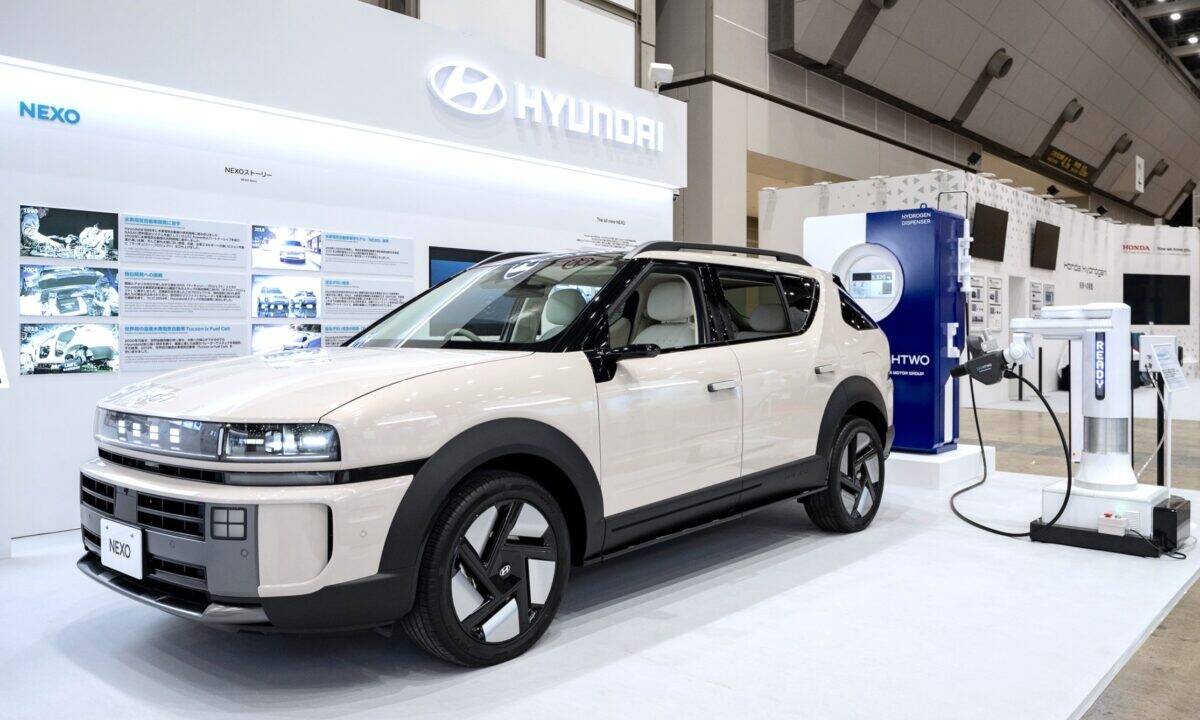 יונדאי נקסו מוצג בתערכה בטוקיו יפן