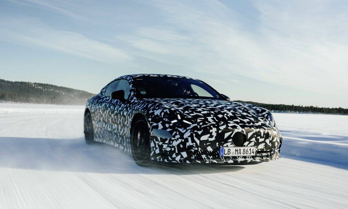מרצדס AMG GT קופה במבחני חורף